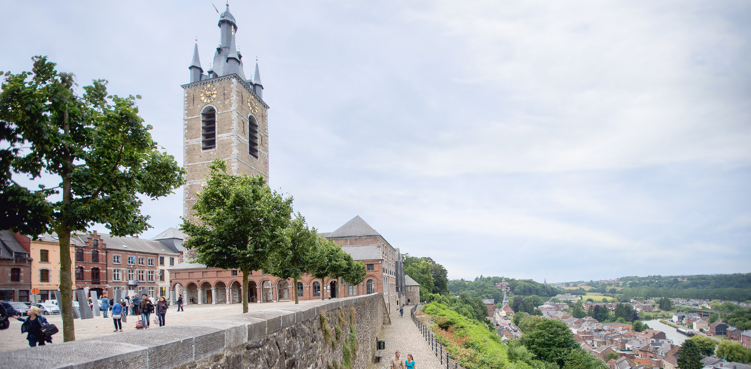 Le centre historique de Thuin et son beffroi. © David Samyn