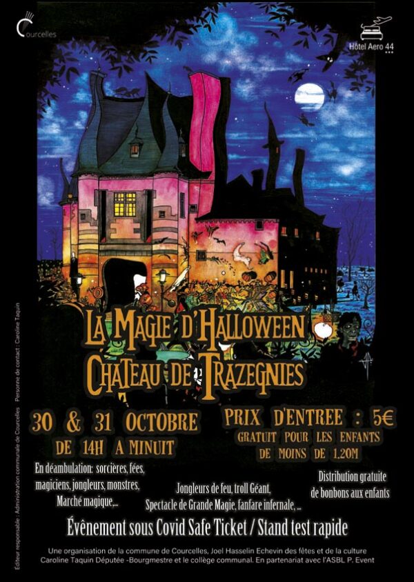 halloween chateau trazegnies