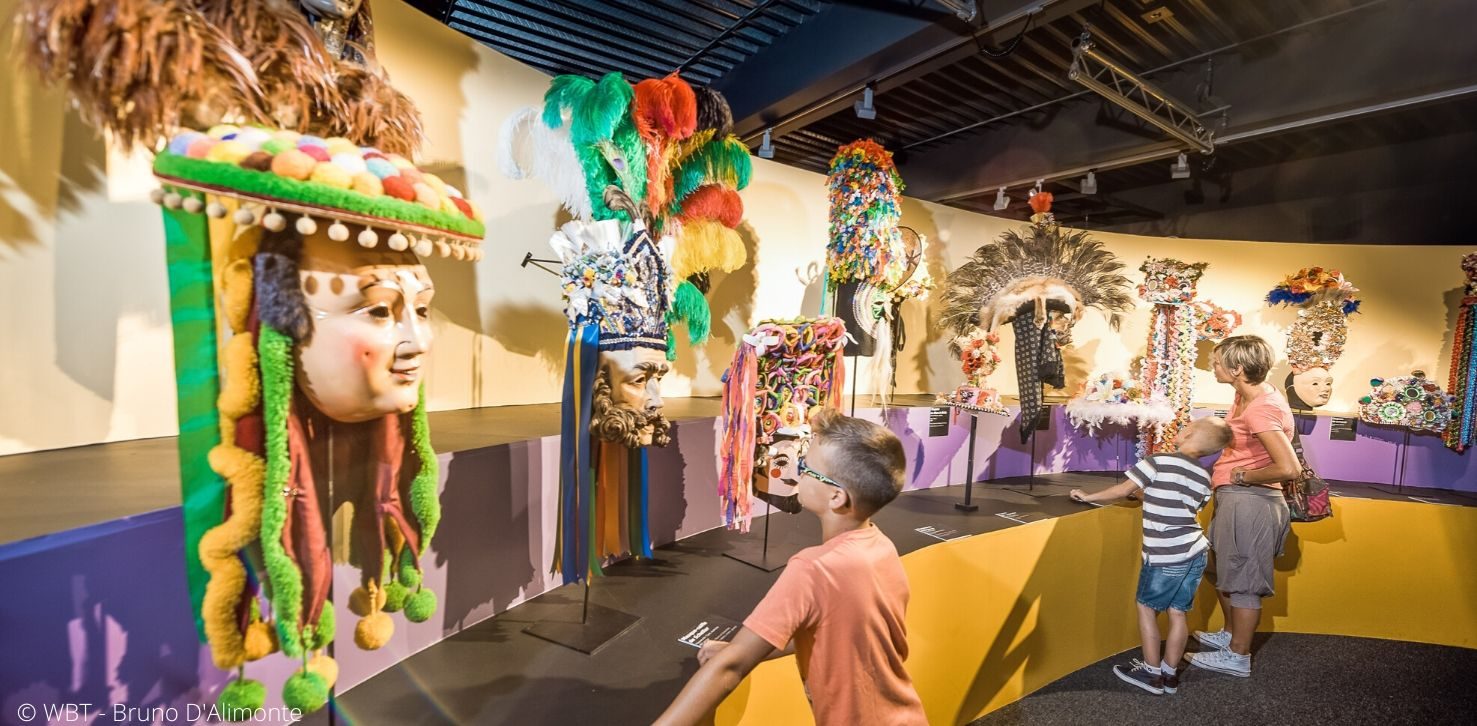 musee carnaval masque Le Musée du Masque à Binche. ©WBT - Bruno D' Alimonte